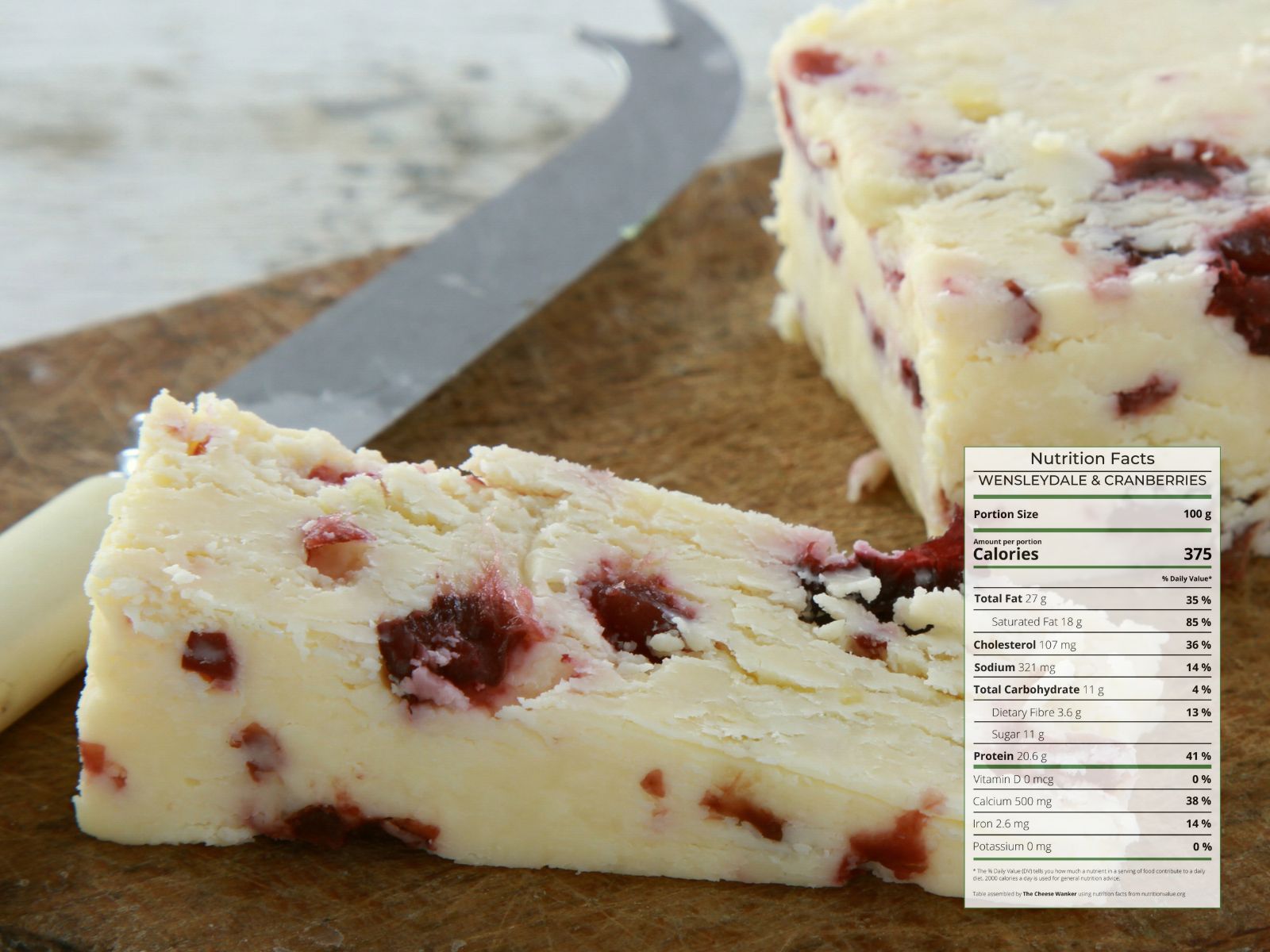 Wensleydale Cranberries Nutrition Facts Is It Healthy 